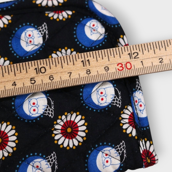 Vera Bradley Owl Curling Iron Sleeve Hot Hair Tool Cover Case Holder 12 X 4 - Picture 7 of 7